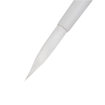 Кисть для акварели, синтетика белоснежная, круглая, Roubloff серия Aqua white round № 7, ручка удлиненная белая, покрытие обоймы soft-touch