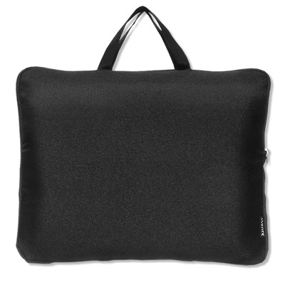 Папка (сумка) с ручками для ноутбука А4 (340 х 250 мм), текстильная, 3 внешних кармана, deVENTE чёрная