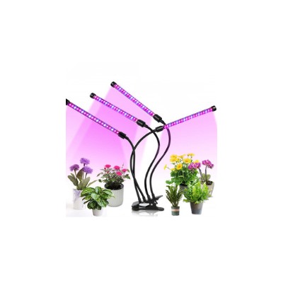 Светильник настольный / Фитолампа для растений с 4 лампами (проводной переключатель) / FITLED4 /уп 18/USB