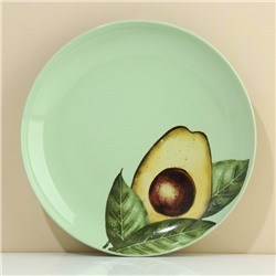 Тарелка «Авокадо» зеленая, 22,5 см