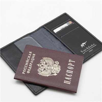 Женская кожаная обложка для паспорта Sergio Valentini СВ 8033-005/2