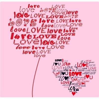 Стикер декор «Love»