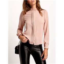 Розовая модная блуза
