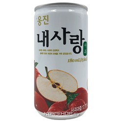 Фруктовый напиток Яблоко с добавлением сахара My Love Woongjin, Корея, 180 мл Акция