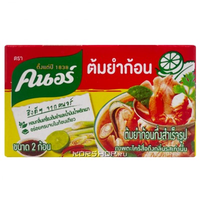 Бульонные кубики со вкусом Том Ям Knorr, Таиланд, 24 г Акция