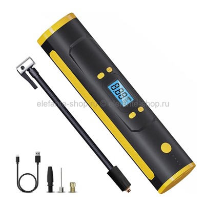 Автомобильный насос Car Air Pump CZK-3660 Black Yellow МА-549 (96)