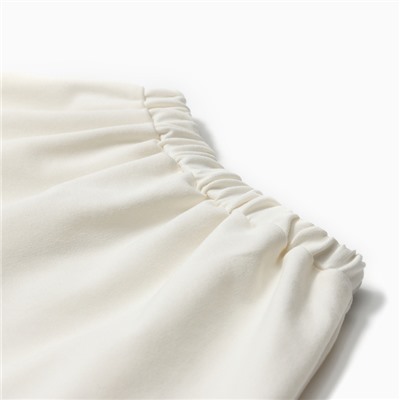 Комплект для девочки (свитшот и юбка) MINAKU, цвет молочный, рост 116 см