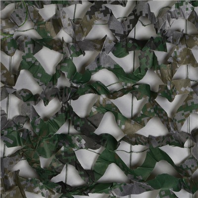 Сетка маскировочная, 3 × 2 м, двухслойная, песочно-зелёная, с люверсами
