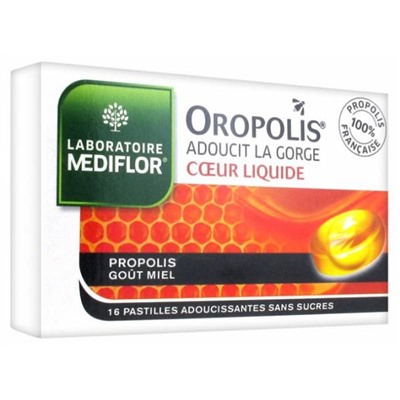 M?diflor Oropolis Coeur Liquide Pastilles Adoucissantes 16 Pastilles