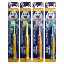 Детская профессиональная зубная щетка Kodomo (0,5-3 года), Корея Акция