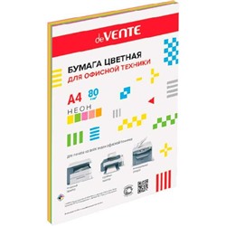 Бумага для офис. техн. А4 050 л. неон 5 цв. deVENTE 75 г/м2