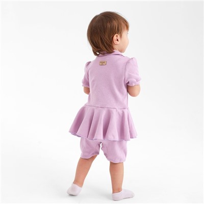 Боди-платье детское MINAKU, цвет сиреневый, рост 62-68 см