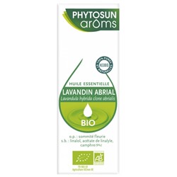 Phytosun Ar?ms Huile Essentielle Lavandin Abrial (Lavandula hybrida clone abrialis) Bio 10 ml