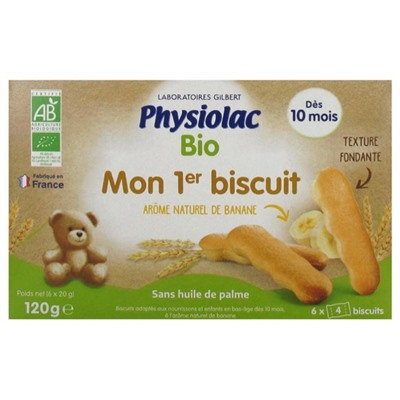 Physiolac Bio Mon 1er Biscuit D?s 10 Mois 24 Biscuits