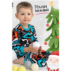 Пижама с брюками для мальчика Колючий Бирюзовый