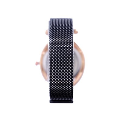 Часы наручные кварцевые женские "Пэрис", d-2.5 см, черные