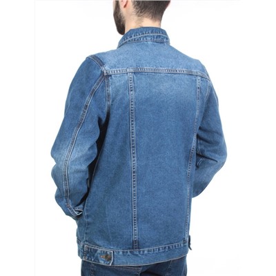 5960 BLUE Куртка джинсовая мужская VH JEANS (80% хлопок, 15% полиамид, 5% спандекс)