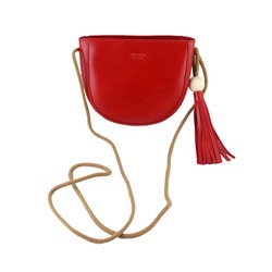 Красная кожаная модная сумка для женщин