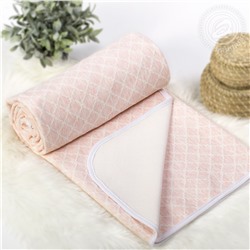 Одеяло-покрывало Ромбы розовые