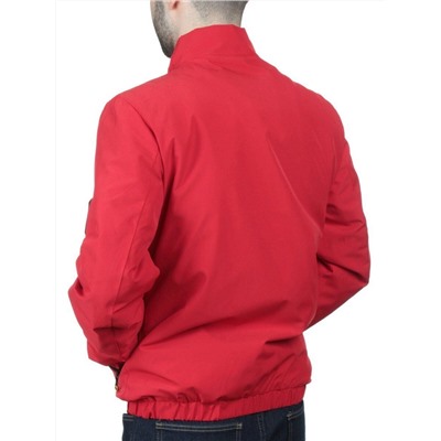 EM25057 RED Куртка-бомбер мужская демисезонная (100 гр. синтепон)