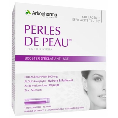 Arkopharma Perles de Peau Booster d ?clat Anti-?ge 10 Flaconnettes