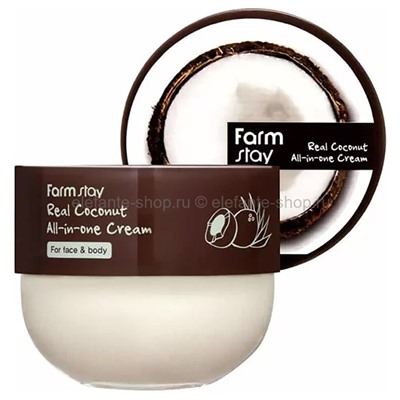 Крем FarmStay Real Coconut All in One Cream for Body and Face 300ml (125)