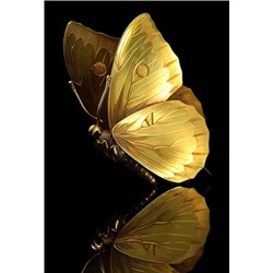 Декобокс. Золотая бабочка (с поталью) 60х90 см