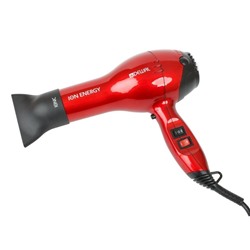 Dewal Профессиональный фен для волос / ION Energy 03-8800 Red, красный, 2000 Вт