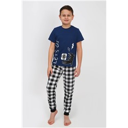 Пижама с брюками для мальчика 92182 Синий