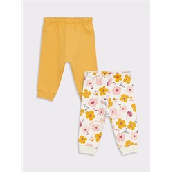 Упаковка хлопковых пижамных брюк с эластичным поясом для девочек 2 шт