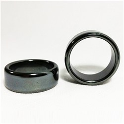 Кольцо из гематита ширина 10 мм - для ОПТовиков