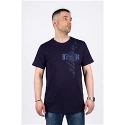 Мужская футболка 54201 Темно-синий