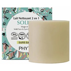 Phyt s Lait Nettoyant 2en1 Solide Visage and Yeux Bio 48 ml