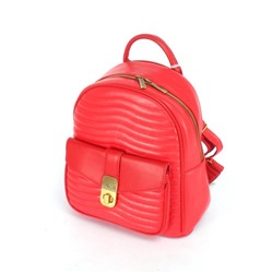 Рюкзак жен искусственная кожа DJ-6908-3-RED,  1отд,  2внут+2внеш/ карм,  красный 252239