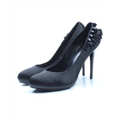 06-A8380-N39 BLACK Туфли женские (шелк)