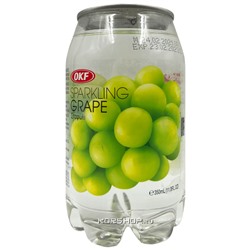 Газированный напиток со вкусом винограда Sparkling OKF, Корея, 350 мл Акция