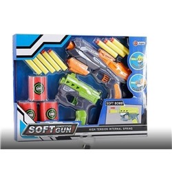 Игровой набор бластеры с мишенью и пулями Soft Gun