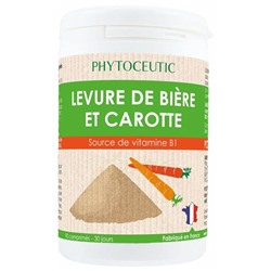 Phytoceutic Levure de Bi?re et Carotte 90 Comprim?s