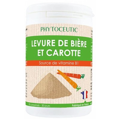 Phytoceutic Levure de Bi?re et Carotte 90 Comprim?s