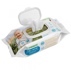 Детские влажные салфетки Пантенол и овсяное молочко биоразлагаемые, для детей 0+ с рождения