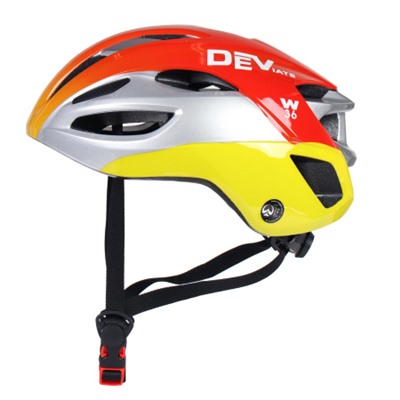 Шлем велосипедный, Цвет: трёхцветный глянцевый. Размер: M.  / W36TG-M / уп 25