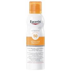 Eucerin Sun Protection Sensitive Protect Brume Transparente Spray SPF50 200 ml