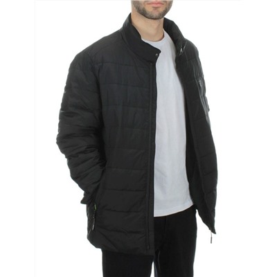 8747L BLACK Куртка мужская зимняя облегченная (150 гр. холлофайбер)