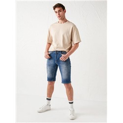 Мужские джинсовые шорты классического кроя