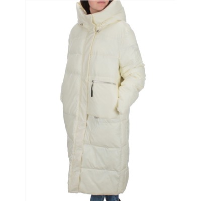 H-2210 WHITE Пальто зимнее женское (200 гр .холлофайбер)