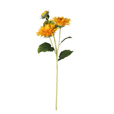 Цветок искусственный Подсолнух 3 цветка 80 см / CP-80 /уп 400/