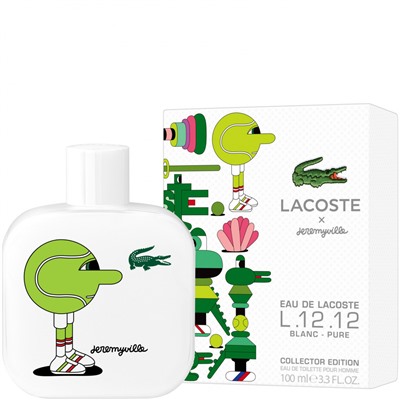 Мужская парфюмерия   Lacoste L.12.12 Blanc Pure Collector Edition Pour Homme x Jeremyville 100 ml