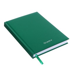 Ежедневник недатированный A5, 160 листов, Attomex. Orion, твёрдая обложка из бумвинила с поролоном, ляссе, блок 70 г/м2, зелёный