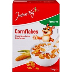 Кукурузные хлопья Jeden Tag Cornflakes 750 гр