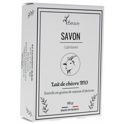 LHBEAUTY Savon Exfoliant au Lait de Ch?vre Bio and Noyaux d Abricots 100 g